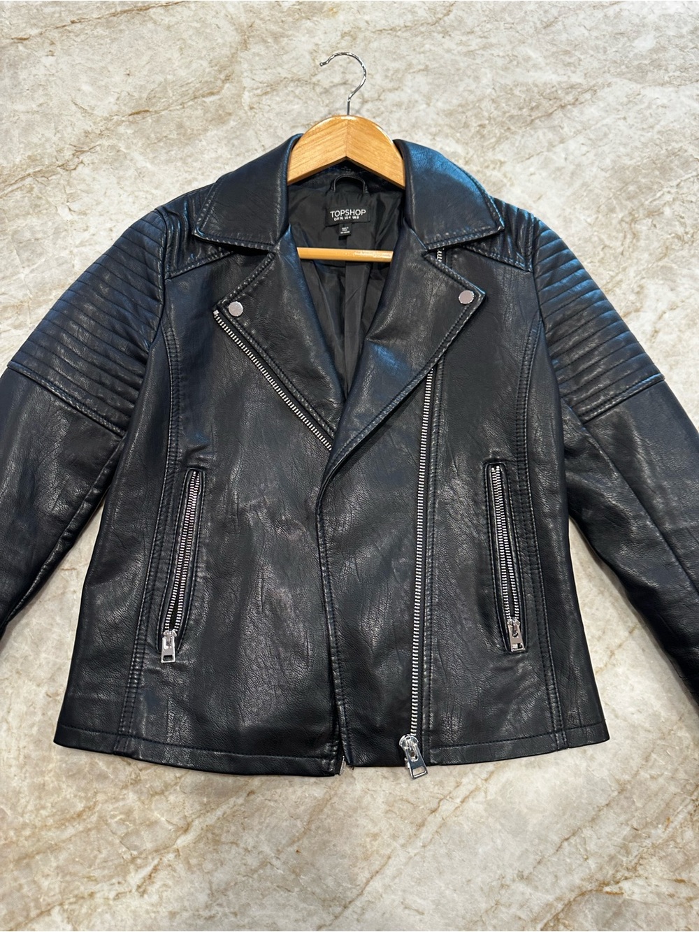 Topshop Black Moto Jacket